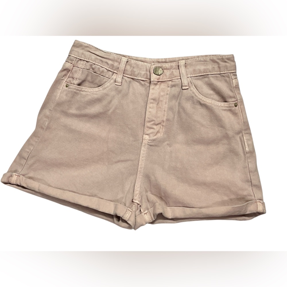 Women’s light pink Ader error Jean shorts